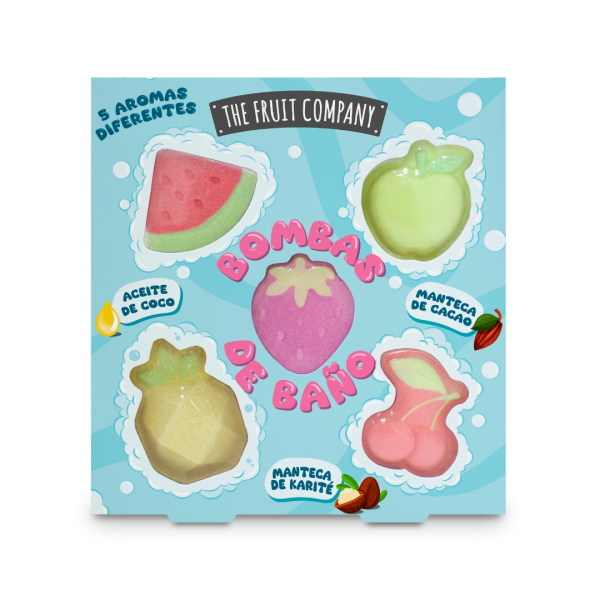 SET 5 BOMBAS DE BAÑO THE FRUIT COMPANY TFC
