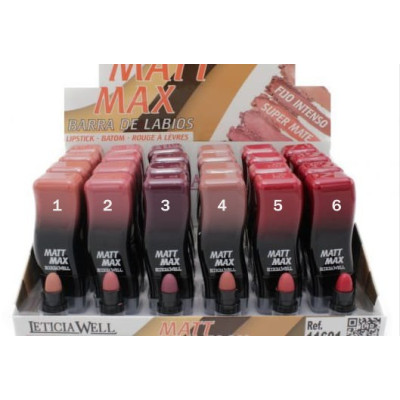 BARRA DE LABIOS MATT MAX LETICIA WELL