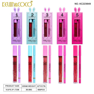 SET DE BRILLO DE LABIOS Y LÁPIZ HAPPY EASTER KEVIN COCO
