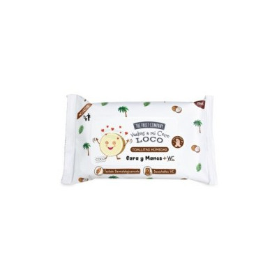 TOALLITAS HUMEDAS COCO MANOS Y CARA + WC THE FRUIT COMPANY TFC